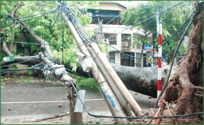 Hướng dẫn đảm bảo an toàn điện mùa mưa bão